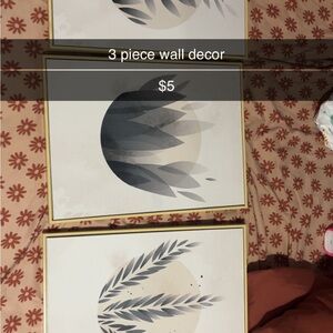 Modern Gray and Cream Wall Art Set